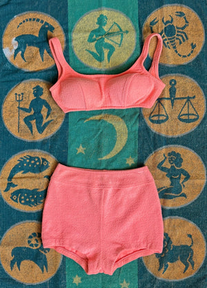 vintage 1960s peachy Jantzen bikini {xs-s}