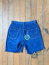 Load image into Gallery viewer, vintage 1960s big E LEVIS for gals cut off denim shorts