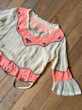 Load image into Gallery viewer, AS-IS vintage 1910s 20s silk sheer blouse {s/m}