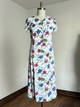 Load image into Gallery viewer, vintage 1930s floral rayon dress {m}