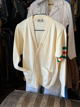 Load image into Gallery viewer, DEADSTOCK vintage 1950s cream letterman sweater
