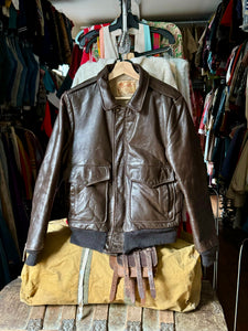 vintage 1950s 60s Excelled leather bomber jacket