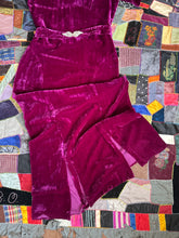 Load image into Gallery viewer, vintage 1930s purple pink velvet evening gown {s}