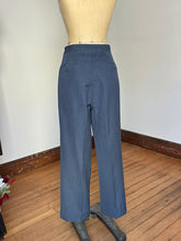 Load image into Gallery viewer, vintage 1950s wool trousers with watch pocket and subtle fleck 30&quot;W