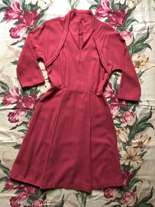 vintage 1950s wool dress {s/m}