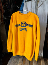 Load image into Gallery viewer, vintage 1960s 70s flocked DISNEY World sweatshirt