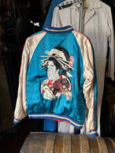 Load image into Gallery viewer, vintage 90s reproduction Geisha Sukijan souvenir jacket - reversible