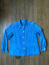 Load image into Gallery viewer, vintage 1940s 50s denim smock jacket {S-L}