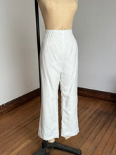 Load image into Gallery viewer, vintage 1960s white high waisted pants {31”W}