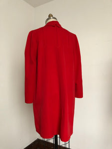 vintage 1940s red coat {L}
