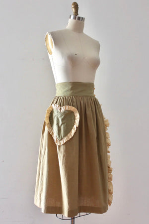 vintage 1930s novelty bakelite heart skirt