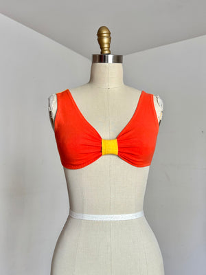 vintage 1990s color block bralette top {xs}