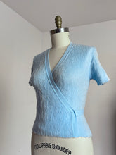 Load image into Gallery viewer, vintage 1970s fuzzy wrap sweater top {m}