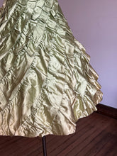 Load image into Gallery viewer, vintage 1950s green party dress {xs}