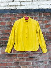 Load image into Gallery viewer, vintage 1950s chartreuse blouse {L}