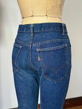 Load image into Gallery viewer, vintage 1970s Big E Levis  746 denim jeans flares bell bottoms 30W