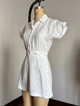 Load image into Gallery viewer, vintage 1940s white romper playsuit {s}