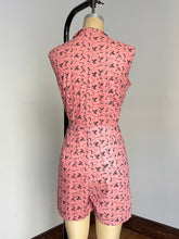 Load image into Gallery viewer, vintage 1950s pink cotton romper {M/L}