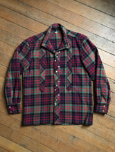 Load image into Gallery viewer, vintage 1950s unique wool plaid jacket shirt