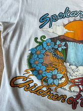 Load image into Gallery viewer, vintage 1970s Spokane Washington ringer t shirt