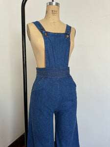 vintage 1970s denim overalls {s}