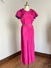 Load image into Gallery viewer, vintage 1930s pink taffeta gown {m-L}
