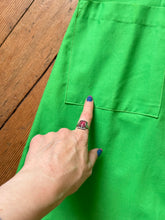 Load image into Gallery viewer, vintage 1960s green pinafore dress {s}