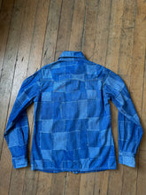 Load image into Gallery viewer, vintage 1970s denim patchwork shirt