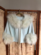 Load image into Gallery viewer, vintage 1960s marabou bed jacket
