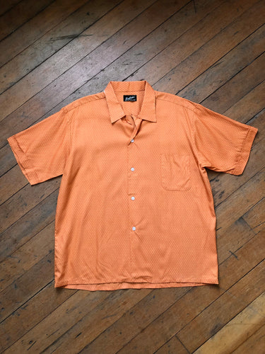 NOS vintage 1960s orange shirt