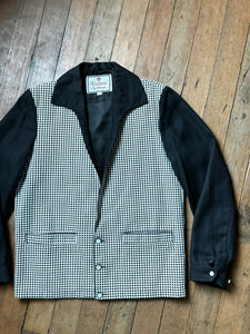 R E S E R V E D vintage 1950s 60s black and white rockabilly jacket