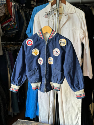 KIDS vintage 1950s baseball teams patch jacket