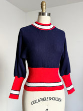 Load image into Gallery viewer, vintage 1950s dolman sleeve sweater {xs-m}