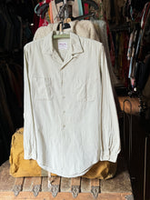 Load image into Gallery viewer, vintage 1950s green gingham long sleeve shirt
