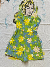 Load image into Gallery viewer, vintage 1960s LANZ floral terrycloth romper {xs}