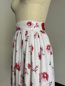 vintage 1940s floral skirt {s}