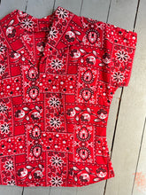 Load image into Gallery viewer, vintage 1950s 60s bandana top {s/m}