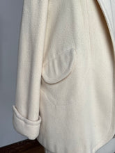 Load image into Gallery viewer, vintage 1950s cream cropped swing coat {up to XL}