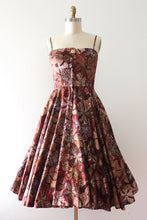 Load image into Gallery viewer, vintage 1950s Alfred Shaheen floral sun dress