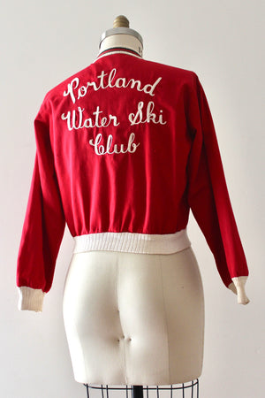 vintage 1950s Portland water ski chain stitch jacket