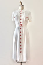 Load image into Gallery viewer, vintage 1930s white dress