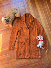 Load image into Gallery viewer, vintage 1960s shaggy knit long sweater {s-m}