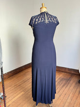 Load image into Gallery viewer, vintage 1940s beaded rayon gown {XL}