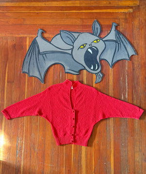 vintage 1950s dolman sleeve cardigan {xs-m}