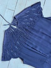 Load image into Gallery viewer, vintage 1940s beaded rayon gown {XL}
