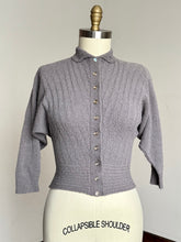 Load image into Gallery viewer, vintage 1950s dolman sleeve cardigan {xs-m}