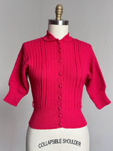 Load image into Gallery viewer, vintage 1950s dolman sleeve cardigan {xs-m}