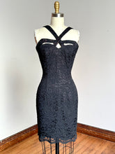 Load image into Gallery viewer, vintage 1990s Indecent Proposal Demi Moore inspired dress based on Thierry Mugler {s}