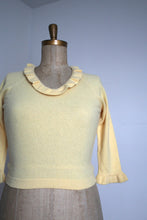 Load image into Gallery viewer, NOS vintage 1960s yellow sweater top {M-L}