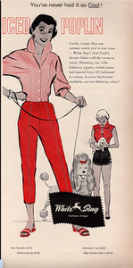 vintage 1950s coral pink short pants {s}